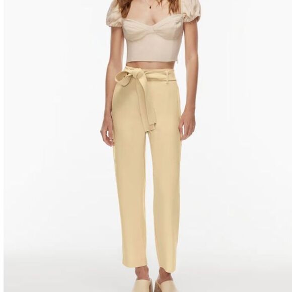 New Aritzia Wilfred Tie-Front Pant Size 12 - Picture 7 of 14